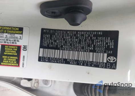 2019 Toyota Corolla Se from USA, damaged, VIN 5YFBURHE6KP896749